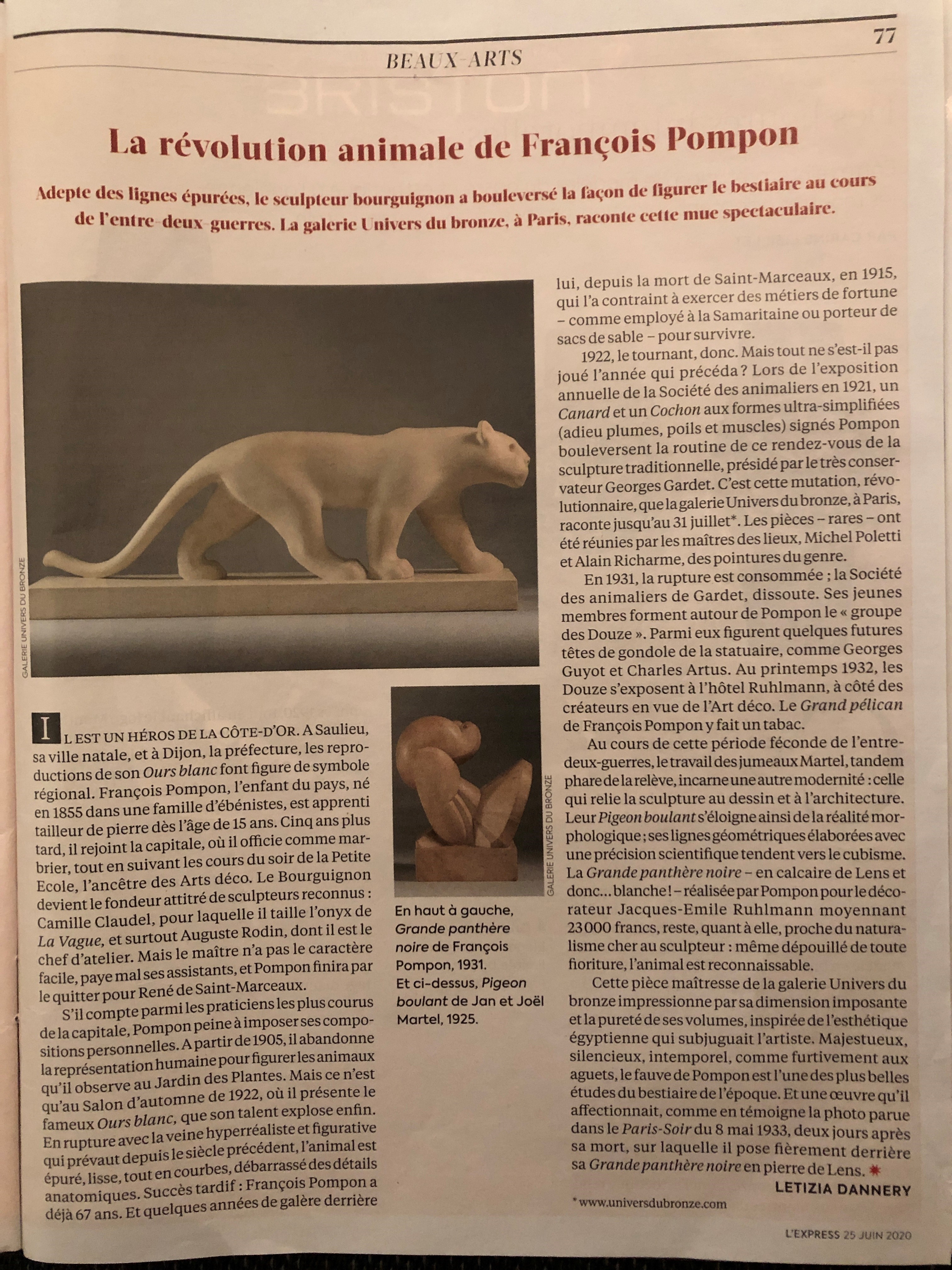 Article in L'Express